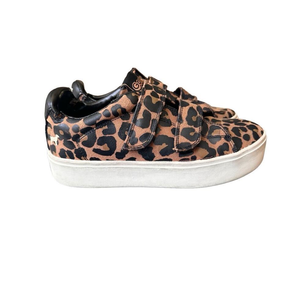 Goats Leopard Canvas Platform Tennis Shoes